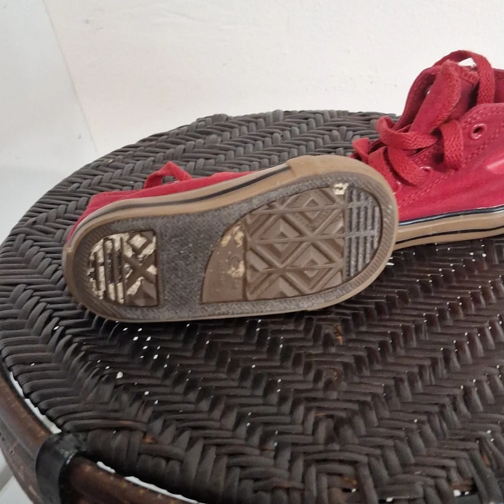 Converse Red W / Gum Sole Toddler Kids Sz 5 High Top